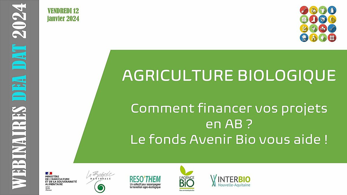 Webinaire Dea Dat Agriculture Biologique Comment Financer Vos